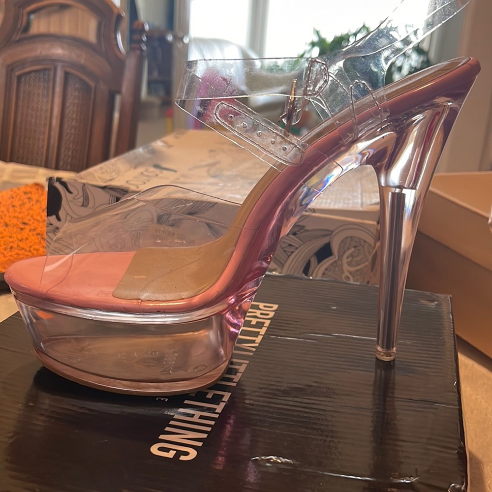 Pink platform stiletto